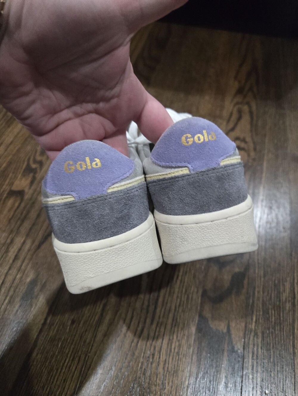 GOLA superslam blaze sneakers in silver lemon lavender 9.5 / 40.5 - Picture 4 of 9